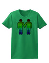 Rainbow Gay Men Holding Hands Womens T-Shirt-TooLoud-Kelly-Green-X-Small-Davson Sales