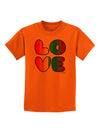 Rainbow LOVE Text Childrens T-Shirt by TooLoud-Childrens T-Shirt-TooLoud-Orange-X-Small-Davson Sales