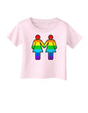 Rainbow Lesbian Women Holding Hands Infant T-Shirt-Infant T-Shirt-TooLoud-Light-Pink-06-Months-Davson Sales