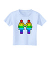 Rainbow Lesbian Women Holding Hands Toddler T-Shirt-Toddler T-Shirt-TooLoud-Light-Blue-2T-Davson Sales