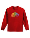 Rainbow Moon Adult Long Sleeve Dark T-Shirt-TooLoud-Red-Small-Davson Sales