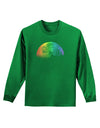 Rainbow Moon Adult Long Sleeve Dark T-Shirt-TooLoud-Kelly-Green-Small-Davson Sales