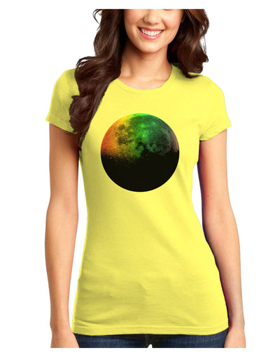 Rainbow Moon Juniors T-Shirt-Womens Juniors T-Shirt-TooLoud-Yellow-Juniors Fitted X-Small-Davson Sales