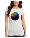 Rainbow Moon Juniors T-Shirt-Womens Juniors T-Shirt-TooLoud-White-Juniors Fitted X-Small-Davson Sales