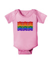 Rainbow Mustaches Gay Pride Flag Baby Romper Bodysuit-Baby Romper-TooLoud-Light-Pink-06-Months-Davson Sales