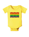 Rainbow Mustaches Gay Pride Flag Baby Romper Bodysuit-Baby Romper-TooLoud-Yellow-06-Months-Davson Sales