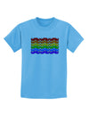 Rainbow Mustaches Gay Pride Flag Childrens T-Shirt-Childrens T-Shirt-TooLoud-Aquatic-Blue-X-Small-Davson Sales