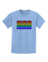 Rainbow Mustaches Gay Pride Flag Childrens T-Shirt-Childrens T-Shirt-TooLoud-Light-Blue-X-Small-Davson Sales