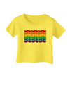 Rainbow Mustaches Gay Pride Flag Infant T-Shirt-Infant T-Shirt-TooLoud-Yellow-06-Months-Davson Sales