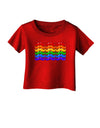 Rainbow Mustaches Gay Pride Flag Infant T-Shirt Dark-Infant T-Shirt-TooLoud-Red-06-Months-Davson Sales