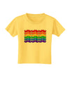 Rainbow Mustaches Gay Pride Flag Toddler T-Shirt-Toddler T-Shirt-TooLoud-Yellow-2T-Davson Sales