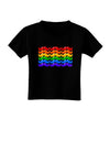 Rainbow Mustaches Gay Pride Flag Toddler T-Shirt Dark-Toddler T-Shirt-TooLoud-Black-2T-Davson Sales