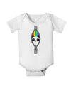 Rainbow Panda Peeking Out of Zipper Baby Romper Bodysuit by TooLoud-Baby Romper-TooLoud-White-06-Months-Davson Sales