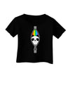 Rainbow Panda Peeking Out of Zipper Infant T-Shirt Dark by TooLoud-Infant T-Shirt-TooLoud-Black-06-Months-Davson Sales