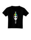 Rainbow Panda Peeking Out of Zipper Toddler T-Shirt Dark by TooLoud-Toddler T-Shirt-TooLoud-Black-2T-Davson Sales