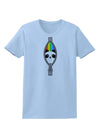 Rainbow Panda Peeking Out of Zipper Womens T-Shirt by TooLoud-Womens T-Shirt-TooLoud-Light-Blue-X-Small-Davson Sales