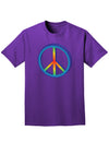 Rainbow Peace Adult Dark T-Shirt-Mens T-Shirt-TooLoud-Purple-Small-Davson Sales