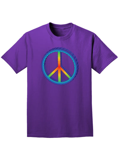 Rainbow Peace Adult Dark T-Shirt-Mens T-Shirt-TooLoud-Purple-Small-Davson Sales