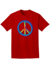 Rainbow Peace Adult Dark T-Shirt-Mens T-Shirt-TooLoud-Red-Small-Davson Sales