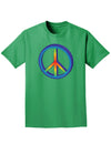 Rainbow Peace Adult Dark T-Shirt-Mens T-Shirt-TooLoud-Kelly-Green-Small-Davson Sales