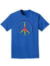 Rainbow Peace Adult Dark T-Shirt-Mens T-Shirt-TooLoud-Royal-Blue-Small-Davson Sales