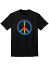 Rainbow Peace Adult Dark T-Shirt-Mens T-Shirt-TooLoud-Black-Small-Davson Sales