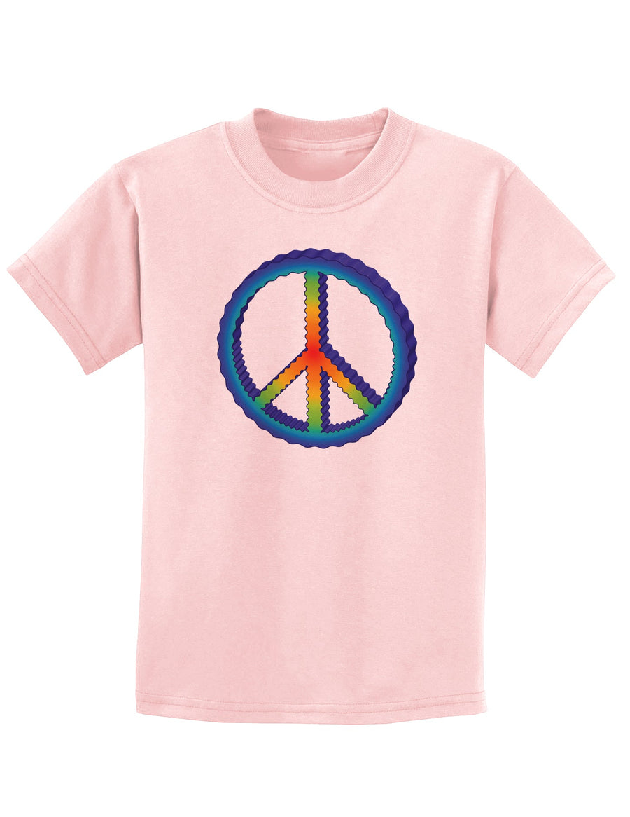 Rainbow Peace Childrens T-Shirt-Childrens T-Shirt-TooLoud-White-X-Small-Davson Sales