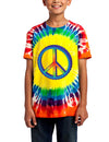 Rainbow Peace Childrens Tie Dye Window Dark T-Shirt-TooLoud-Rainbow-X-Small-Davson Sales