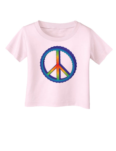 Rainbow Peace Infant T-Shirt-Infant T-Shirt-TooLoud-Light-Pink-06-Months-Davson Sales