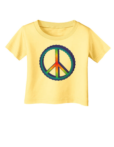 Rainbow Peace Infant T-Shirt-Infant T-Shirt-TooLoud-Daffodil-Yellow-06-Months-Davson Sales