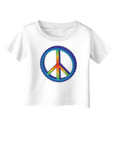 Rainbow Peace Infant T-Shirt-Infant T-Shirt-TooLoud-White-06-Months-Davson Sales