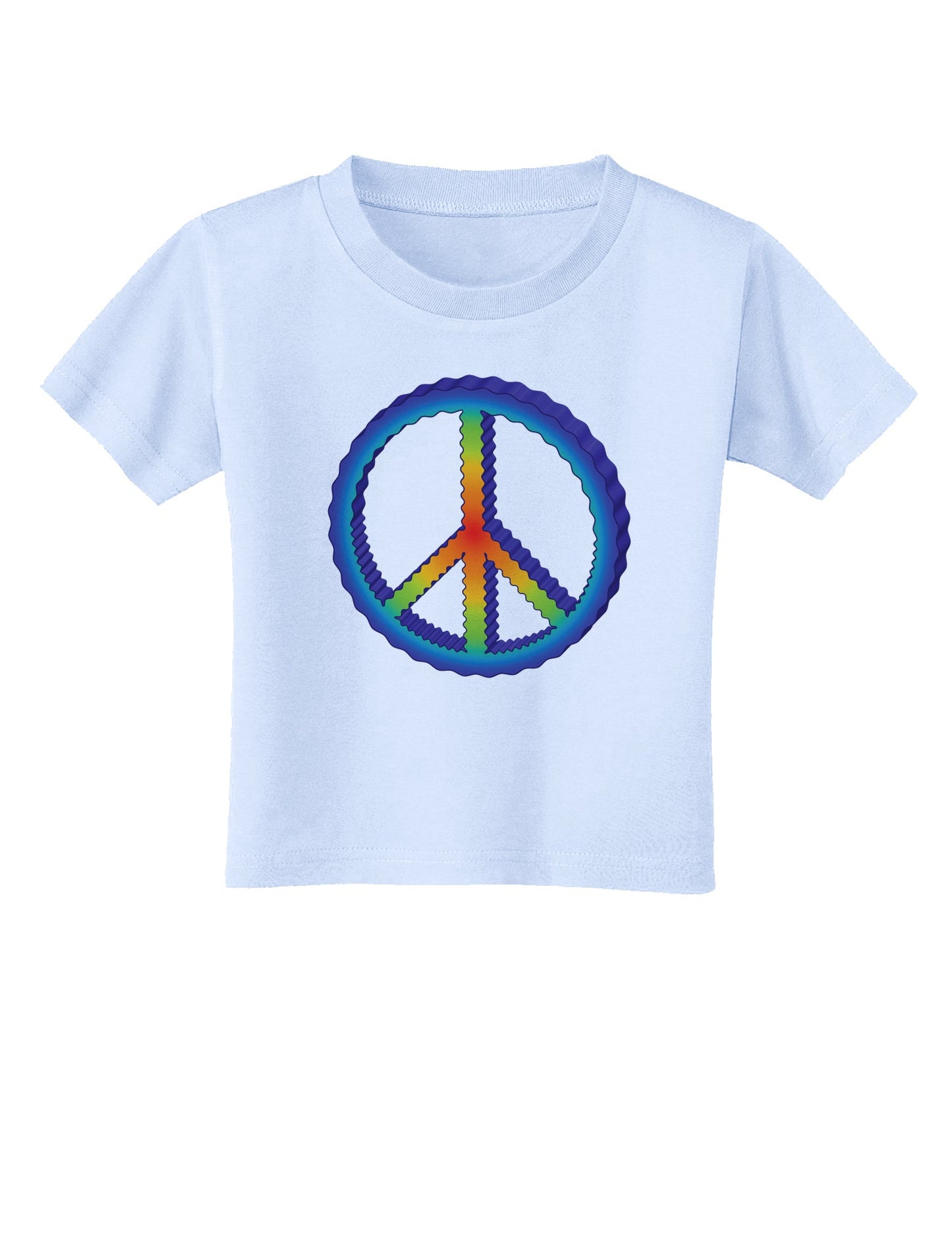 Rainbow Peace Toddler T-Shirt-Toddler T-Shirt-TooLoud-Light-Blue-2T-Davson Sales