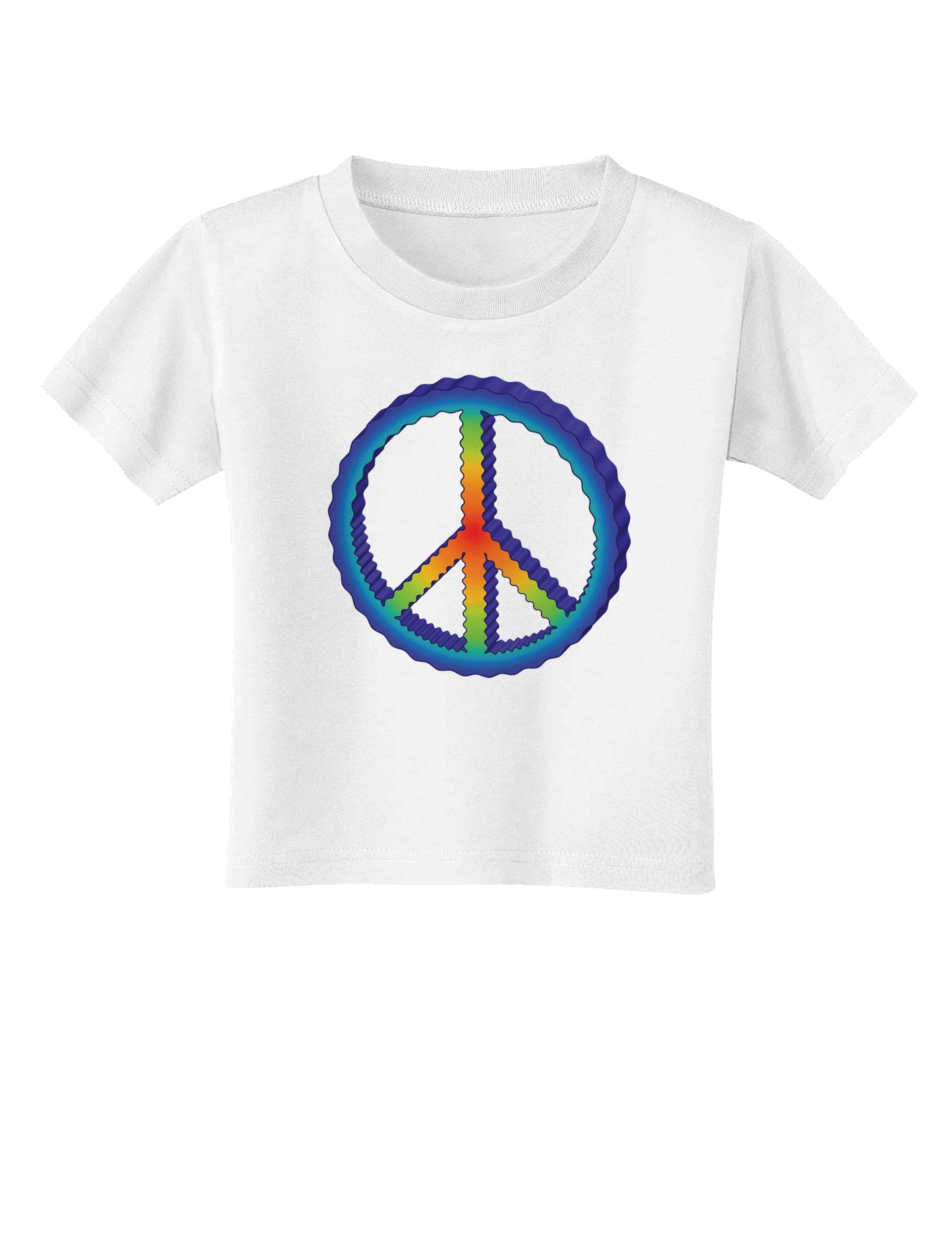 Rainbow Peace Toddler T-Shirt-Toddler T-Shirt-TooLoud-White-2T-Davson Sales