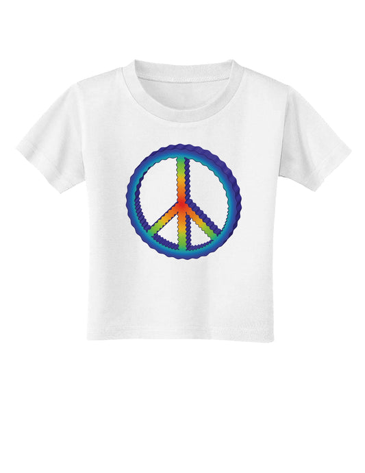 Rainbow Peace Toddler T-Shirt-Toddler T-Shirt-TooLoud-White-2T-Davson Sales