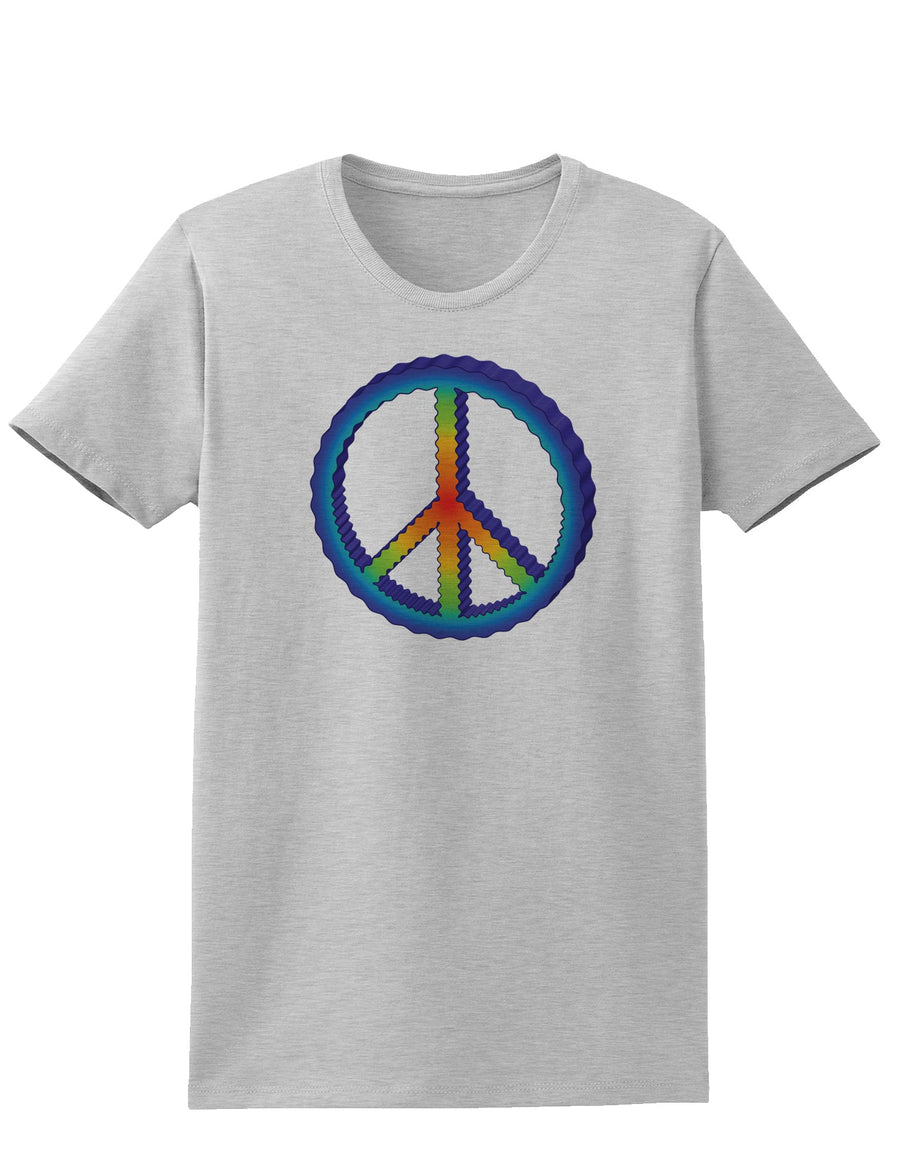 Rainbow Peace Womens T-Shirt-Womens T-Shirt-TooLoud-White-X-Small-Davson Sales