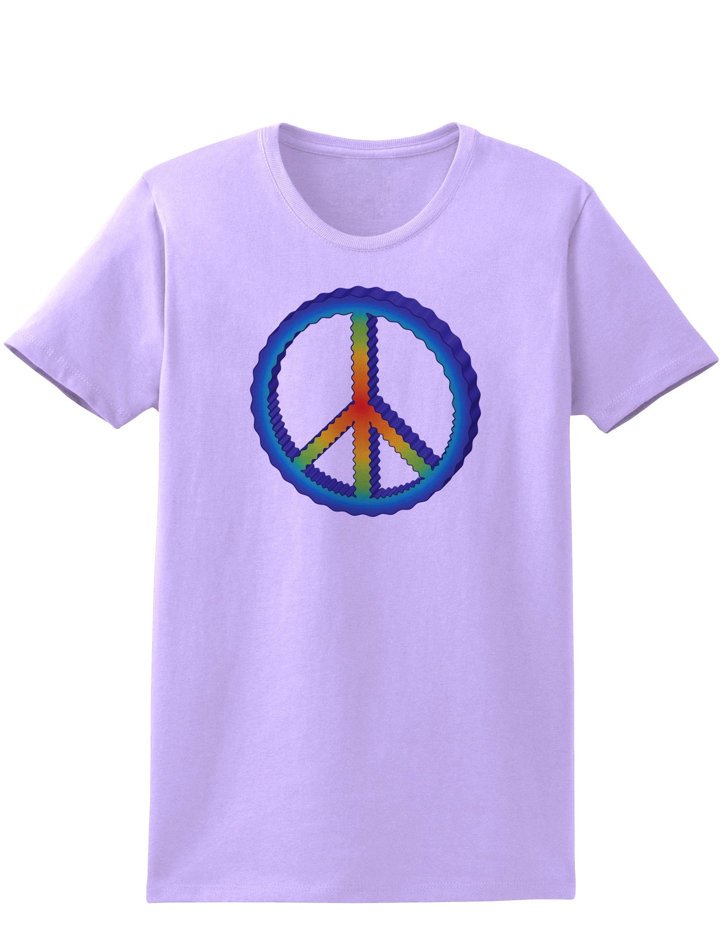 Rainbow Peace Womens T-Shirt-Womens T-Shirt-TooLoud-Lavender-X-Small-Davson Sales