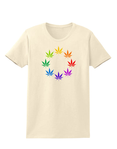 Rainbow Pot - Marijuana Leaf Womens T-Shirt-Womens T-Shirt-TooLoud-Natural-X-Small-Davson Sales