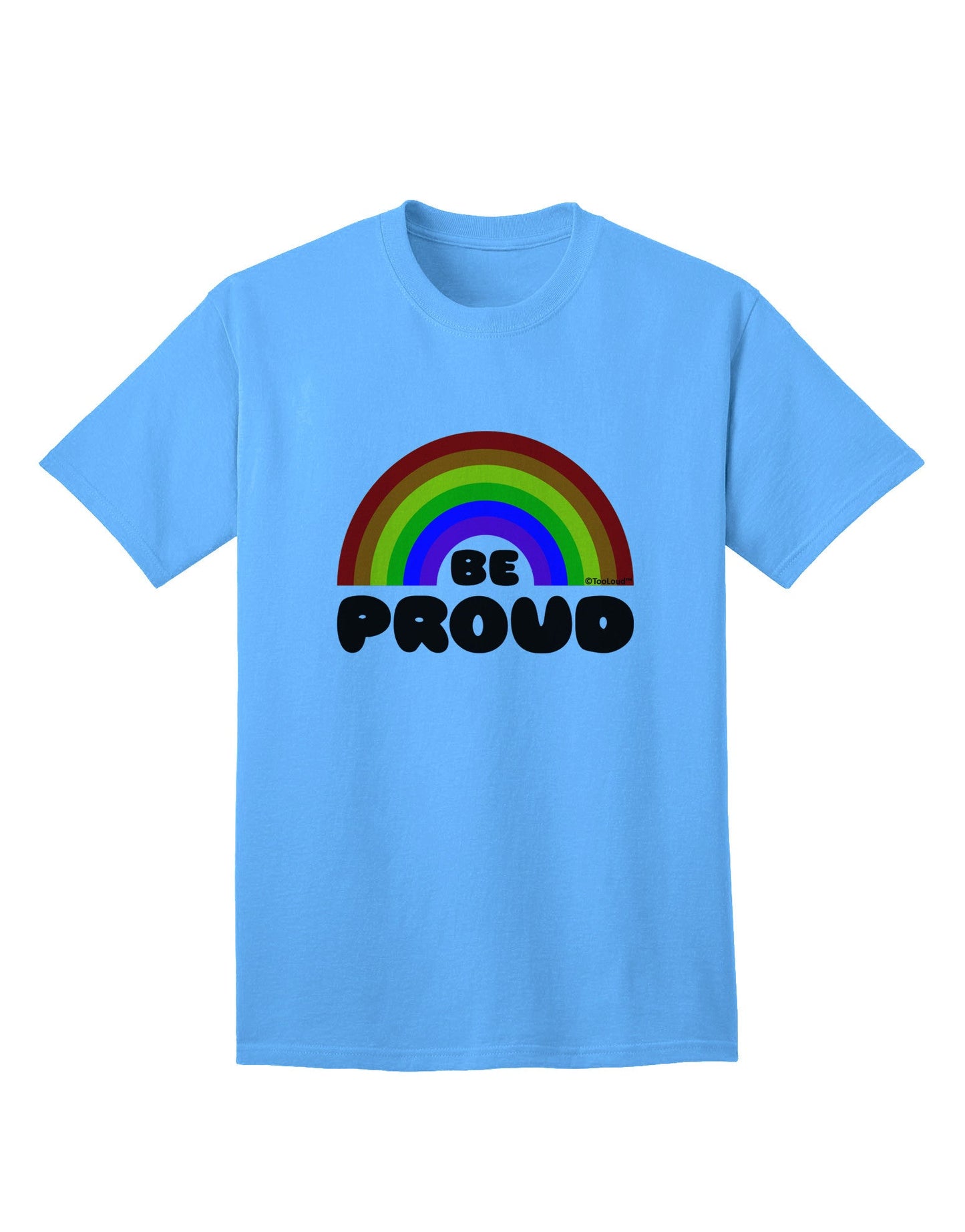 Rainbow Pride Adult T-Shirt - Embrace Your Identity with TooLoud-Mens T-shirts-TooLoud-Aquatic-Blue-Small-Davson Sales