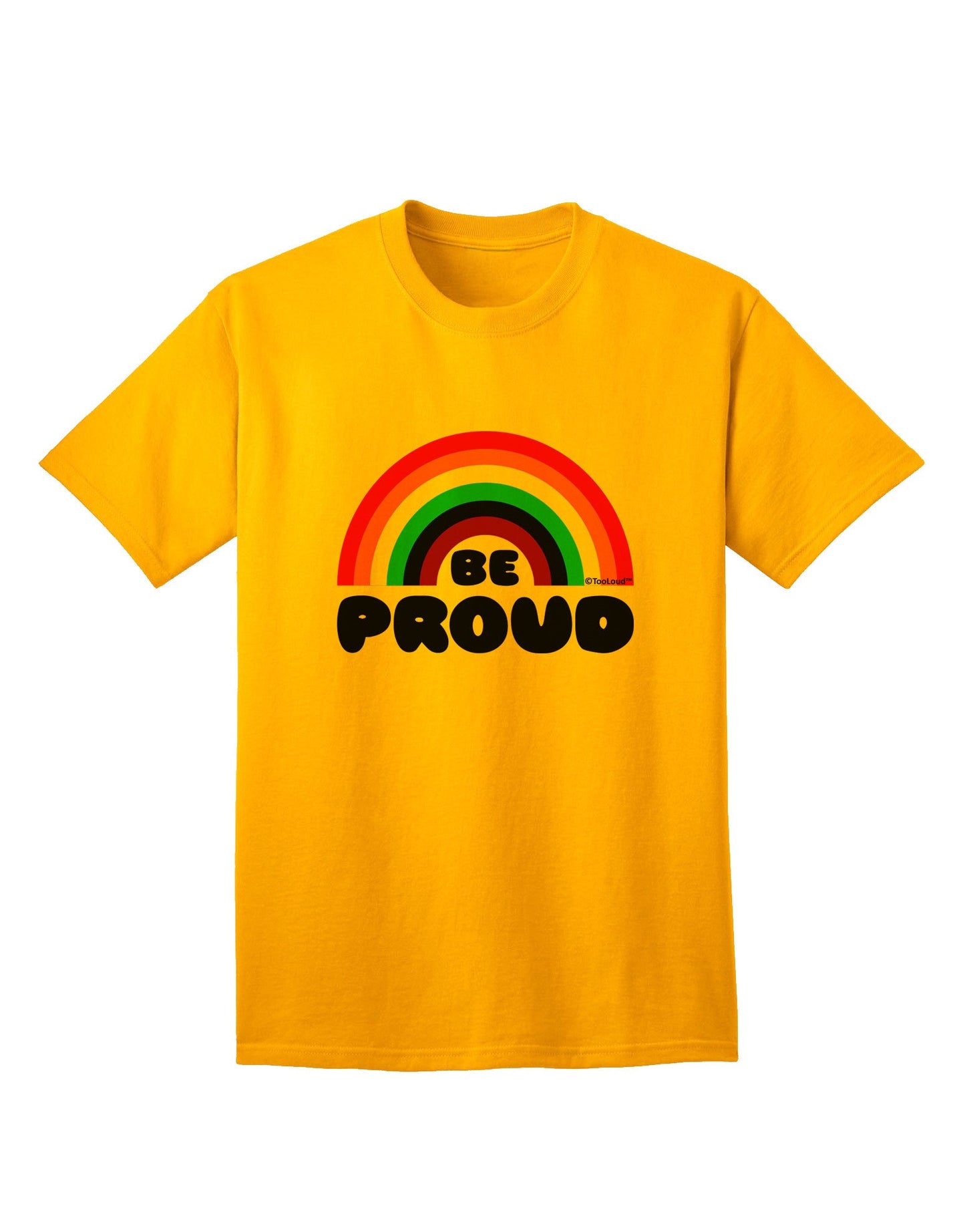 Rainbow Pride Adult T-Shirt - Embrace Your Identity with TooLoud-Mens T-shirts-TooLoud-Gold-Small-Davson Sales