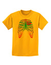 Rainbow Skeleton Ribcage with Heart Childrens T-Shirt-Childrens T-Shirt-TooLoud-Gold-X-Small-Davson Sales