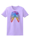 Rainbow Skeleton Ribcage with Heart Womens T-Shirt-Womens T-Shirt-TooLoud-Lavender-X-Small-Davson Sales