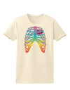 Rainbow Skeleton Ribcage with Heart Womens T-Shirt-Womens T-Shirt-TooLoud-Natural-X-Small-Davson Sales