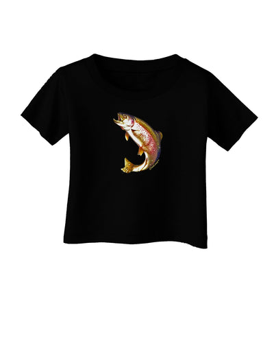 Rainbow Trout Infant T-Shirt Dark-Infant T-Shirt-TooLoud-Black-06-Months-Davson Sales