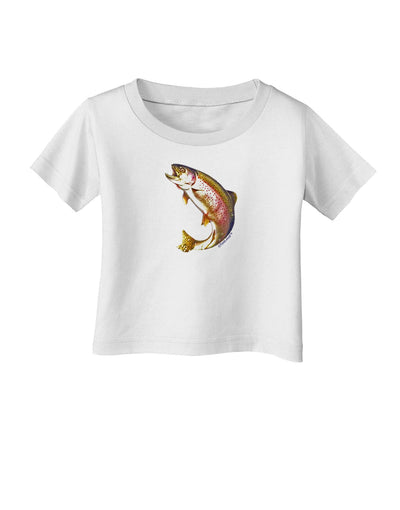 Rainbow Trout Infant T-Shirt-Infant T-Shirt-TooLoud-White-06-Months-Davson Sales