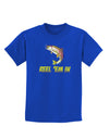 Rainbow Trout Reel Em In Childrens Dark T-Shirt-Childrens T-Shirt-TooLoud-Royal-Blue-X-Small-Davson Sales