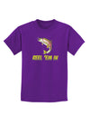 Rainbow Trout Reel Em In Childrens Dark T-Shirt-Childrens T-Shirt-TooLoud-Purple-X-Small-Davson Sales
