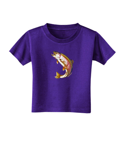 Rainbow Trout Toddler T-Shirt Dark-Toddler T-Shirt-TooLoud-Purple-2T-Davson Sales