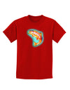 Rainbow Trout WaterColor Childrens Dark T-Shirt-Childrens T-Shirt-TooLoud-Red-X-Small-Davson Sales