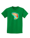 Rainbow Trout WaterColor Childrens Dark T-Shirt-Childrens T-Shirt-TooLoud-Kelly-Green-X-Small-Davson Sales