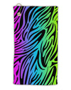 Rainbow Zebra Print Micro Terry Gromet Golf Towel 15 x 22 Inch All Over Print-Golf Towel-TooLoud-White-Davson Sales